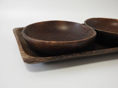 Piece from the 1970s
Palm wood condiment...