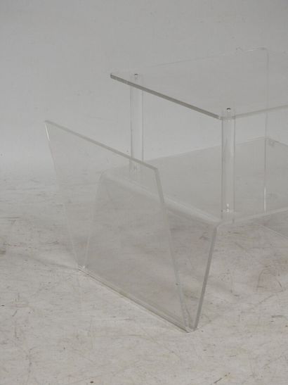 Work from the 1970s
Side table made of translucent...