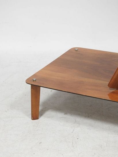 Lot de 2 petites tables basses de forme rectangulaire...