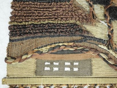 Composition murale textile 
Laine sur structure...