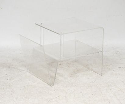 Work from the 1970s
Side table made of translucent...