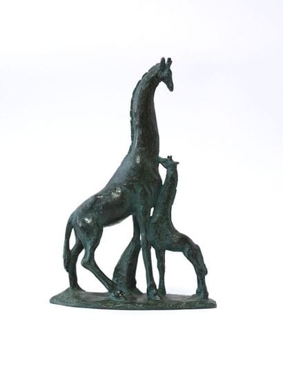 Alberto BAZZONI (1889-1973)
Girafe et son...