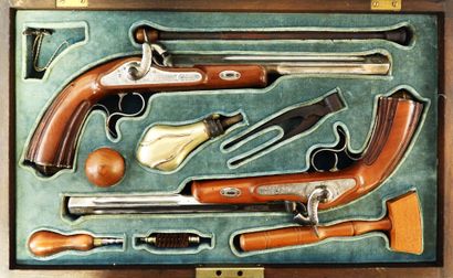 Coffret de pistolets de duel 
