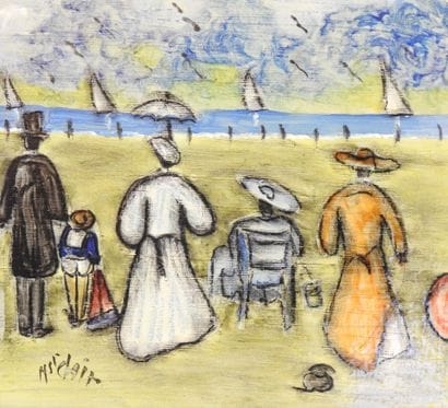 Henry SAINT-CLAIR (1899-1990)
Scène de plage...