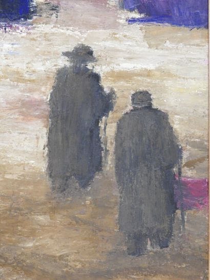 Louise DELORME (1928-2023) 
Deux pèlerins....