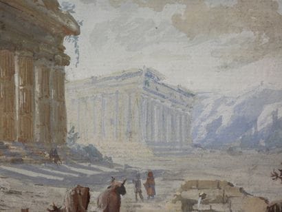 19th-Century French School
Ancient Ruins,...