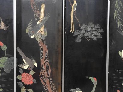 CHINE - Début XXeme
Paravent six feuilles...
