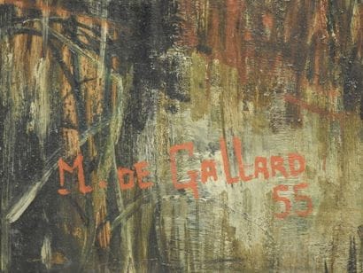 Michel de GALLARD (1921-2007)
La petite église
Huile...
