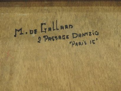 Michel de GALLARD (1921-2007)
La petite église
Huile...