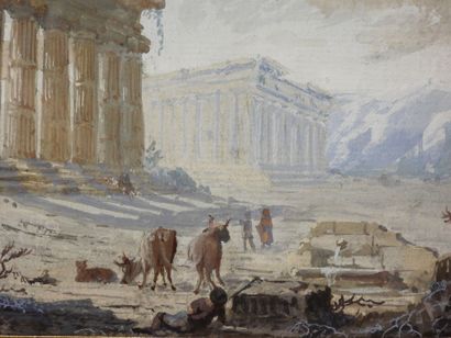École FRANCAISE du XIXe siècle
Ruines antiques,...