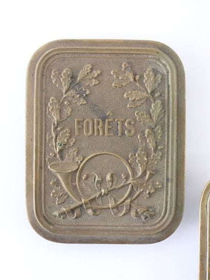 FRANCE
Lot de 3 plaques de baudrier de fonctionnaire...