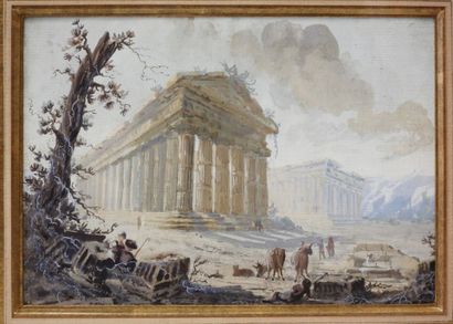 École FRANCAISE du XIXe siècle
Ruines antiques,...