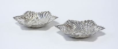 EGYPTE
Paire de vide-poches de forme hexagonale...
