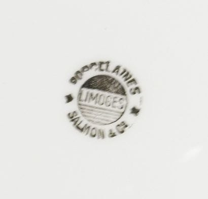 LIMOGES SALMON & Cie 
Partie de service de...