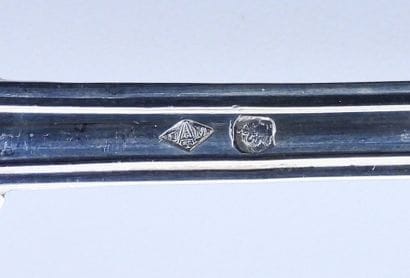 Ménagère à poisson en argent poinçon minerve...