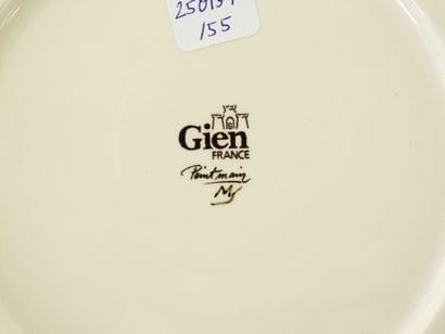 GIEN
Assiette plate en faïence modèle 