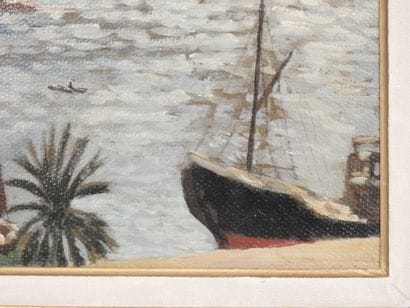 André HAMBOURG (1909–1999)
The Port of Algiers
Oil...
