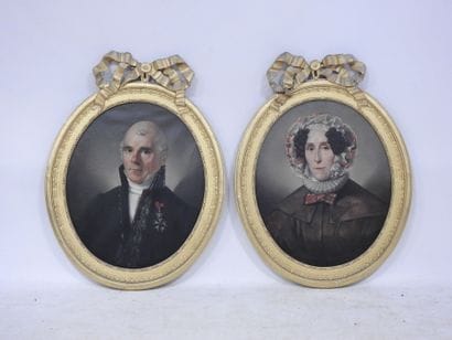 French School - 19th Century
Portraits of...