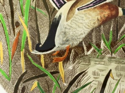 GIEN
Assiette plate circulaire en faïence...