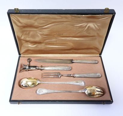 PUYFORCAT
Coffret 5 pièces en argent poinçon...