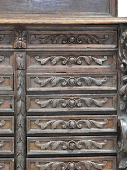 Médailler ou meuble de collectionneur de...
