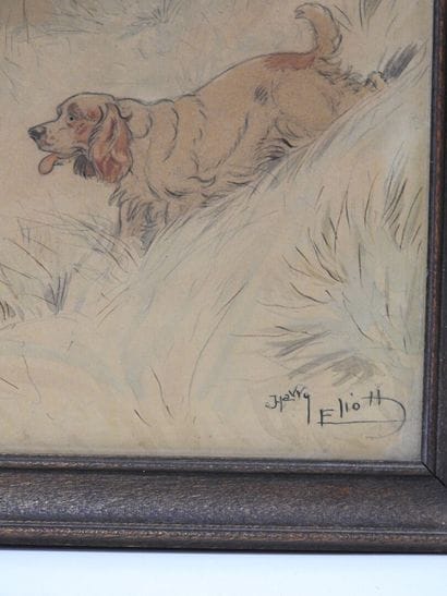Harry ELLIOTT (1882–1959)
The Surprised Hunter
Watercolor...
