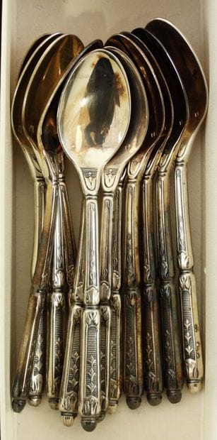 CHRISTOFLE
Ménagère en métal argenté modèle...