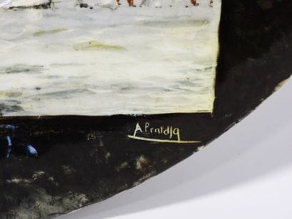 Attilio PRATELLA (1856-1949)
Grand plat creux...
