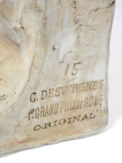Charles DESVERGNES (1860-1928) 
L'amour maternel
Terre...