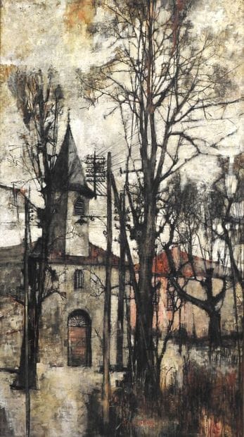Michel de GALLARD (1921-2007)
La petite église
Huile...