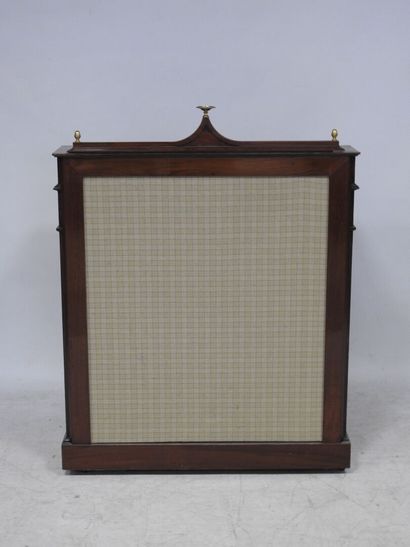 TABLE-BUREAU en acajou et placage d'acajou,...