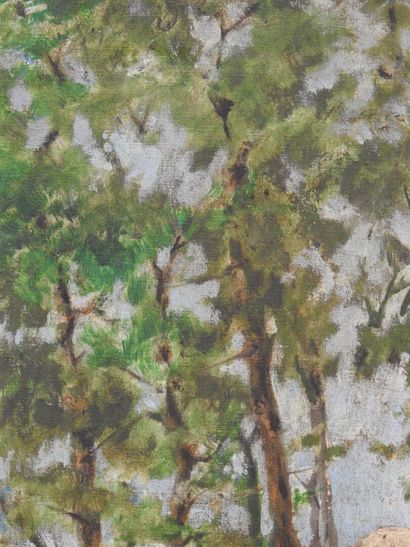 Louis CABIER (1853-1939)
Sous-bois aux rochers
Huile...