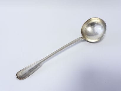 Louche de service en argent poinçon au coq...