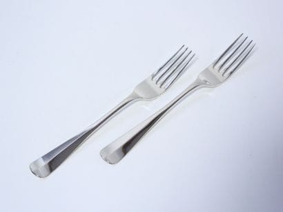 PAYS-BAS
Suite de 6 fourchettes modèle uniplat...