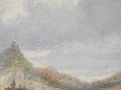 19th-Century ENGLISH School
Lake with mountains...