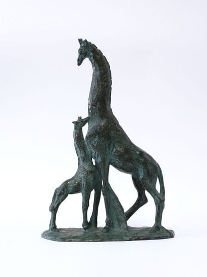 Alberto BAZZONI (1889-1973)
Girafe et son...