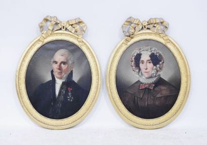 French School - 19th Century
Portraits of...