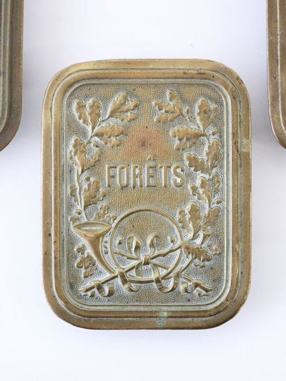 FRANCE
Lot de 3 plaques de baudrier de fonctionnaire...