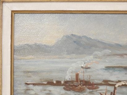 André HAMBOURG (1909–1999)
The Port of Algiers
Oil...