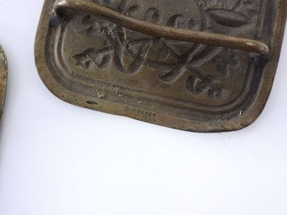 FRANCE
Lot de 3 plaques de baudrier de fonctionnaire...