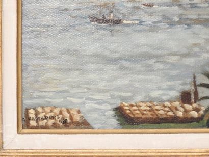 André HAMBOURG (1909–1999)
The Port of Algiers
Oil...