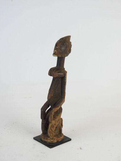 Statue d'ancêtre en bois dur sculpté, DOGON,...