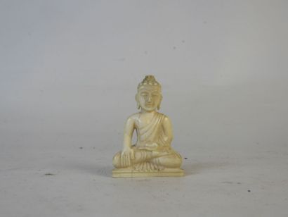 CHINE : 3 shiva en bois et résine. H. : 9...