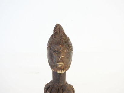 Statue d'ancêtre en bois dur sculpté, DOGON,...