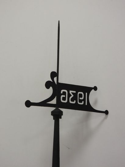 Large castle-shaped weather vane made of...