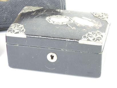 Rectangular DOCUMENT CASE made of black coated...