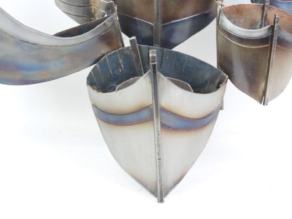 Norbert Daems (XXe - XXIe) Applique bateau...
