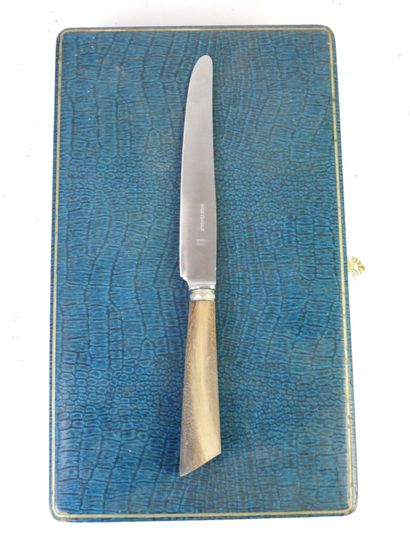 MENAGERE en métal argenté Art Déco de 37...