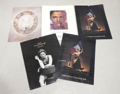 PIRELLI - Five calendars, including 1989,...