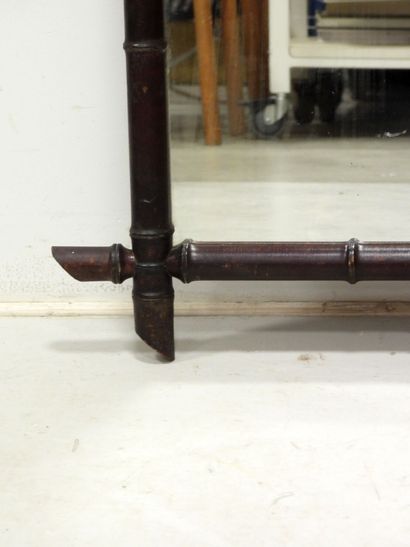 Rectangular bamboo-style mirror, mercury...